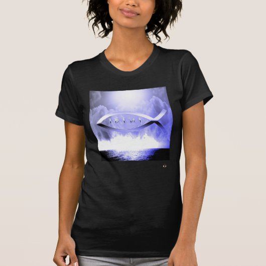 イエス・キリストの魚1 Tシャツ (正面)