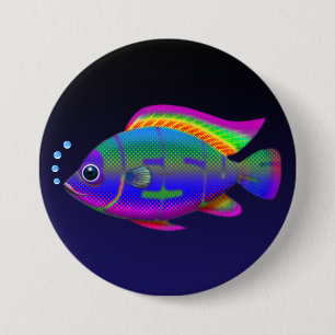 イエス・キリストの魚 缶バッジ