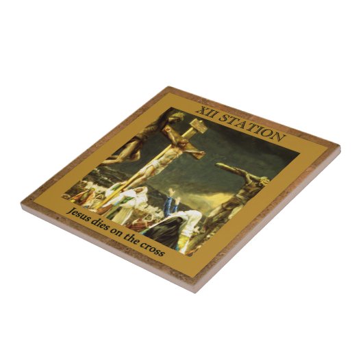 イエス・キリストの15のダイスの十字架の道#12 タイル (側面)