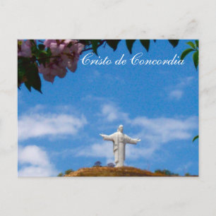 イエス・キリストのCristo de Concordia Statue ポストカード