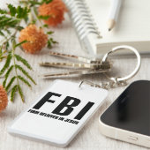 イエス・キリストのFBIの固く信じている人 キーホルダー (正面右)