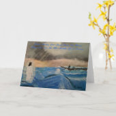 イエス・キリストのGives Us私達の主平和 カード (黄色い花)