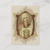 イエス・キリストのSt.ヴェロニカのベールへの宗教祈りの言葉 名刺 (正面)