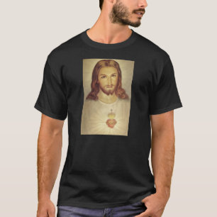 イエス・キリストのTシャツのクラシックの神聖なハート Tシャツ