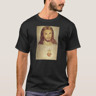 イエス・キリストのTシャツのクラシックの神聖なハート Tシャツ