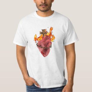 イエス・キリストのTシャツの神聖なハート Tシャツ