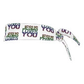 イエス・キリストはあなたまたは暗闇を愛します タイヘッドバンド (回転90)