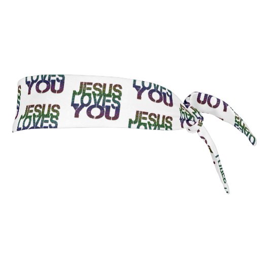 イエス・キリストはあなたまたは暗闇を愛します タイヘッドバンド (回転90)