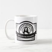 イエス・キリストはおもしろいな愛します コーヒーマグカップ (左)
