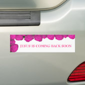 イエス・キリストはすぐにもどって来ています… 宗教バンパーSTIC バンパーステッカー (車上)