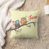 イエス・キリストはアクセントの枕をインスパイア クッション (ブランケット)