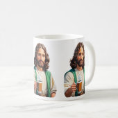 イエス・キリストはコーヒーが大好き コーヒーマグカップ (正面右)