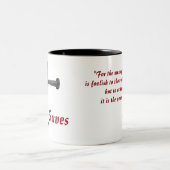 イエス・キリストはコーヒー・マグを救います ツートーンマグカップ (中央)