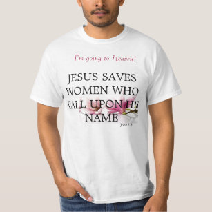 イエス・キリストはジョンの彼の一流の3:16を頼む女性を救います Tシャツ