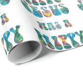 イエス・キリストはヒッピーでした -- 絞り染め ラッピングペーパー (ロールコーナー)