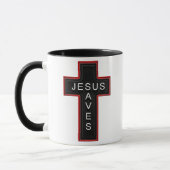 イエス・キリストはマグを救います マグカップ (左)