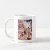 イエス・キリストはマグダラのマリアに現われます コーヒーマグカップ (左)