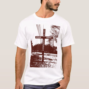 イエス・キリストはマットLandonによってSatanを使いますTシャツを救います Tシャツ