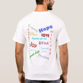 イエス・キリストは与えます私にワイシャツ(2つの側面)を祝う理由を Tシャツ (裏面)