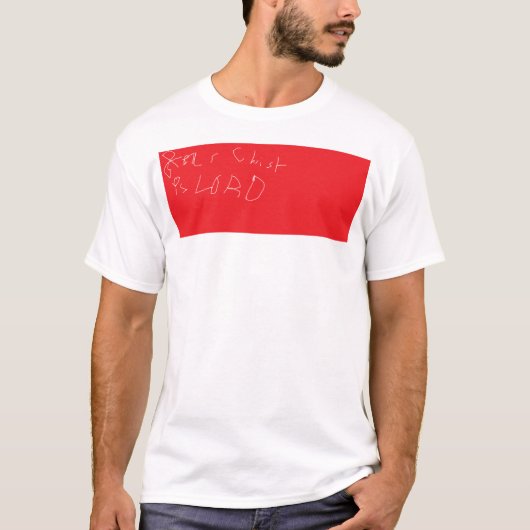 イエス・キリストは主である Tシャツ (正面)