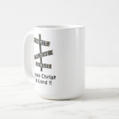 イエス・キリストは主なり コーヒーマグカップ (正面左)