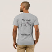 イエス・キリストは何を醸造しますか。 Tシャツ (裏面フル)