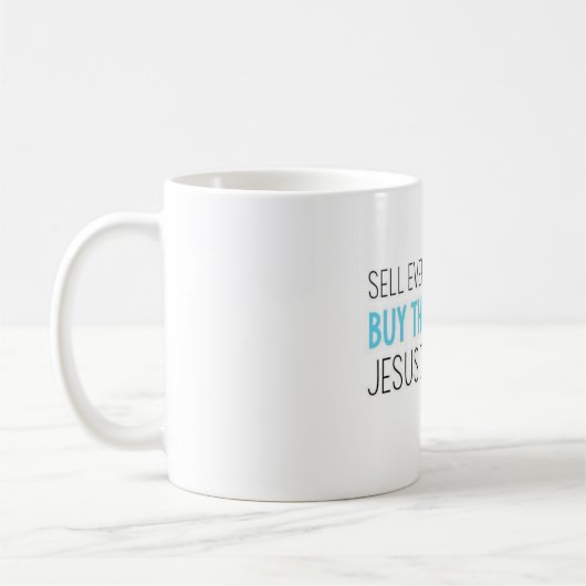 イエス・キリストは価値があります コーヒーマグカップ (左)
