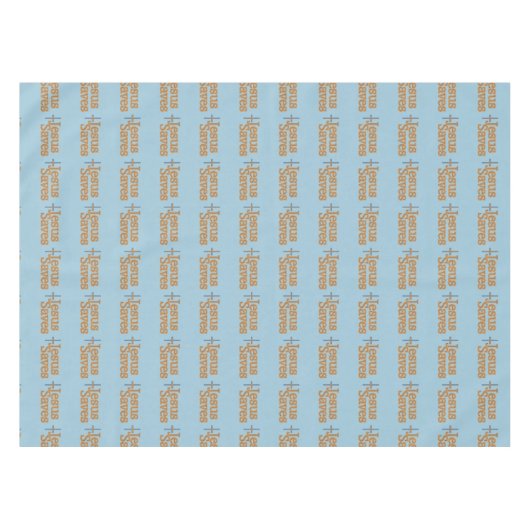 イエス・キリストは十字を救います テーブルクロス (正面(横))