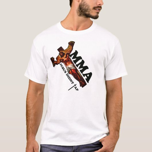 イエス・キリストは叩きませんでした Tシャツ (正面)