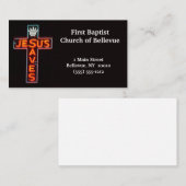 イエス・キリストは名刺を救います 名刺 (正面/裏面)