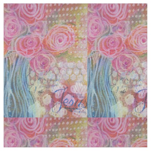 イエス・キリストは喜びます ファブリック (クローズアップ)