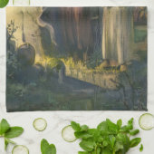 イエス・キリストは墓の近くに立ち上がりMLグレア キッチンタオル (折り畳み)