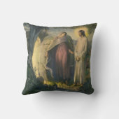 イエス・キリストは墓の近くに立ち上がりMLグレア クッション (裏面)