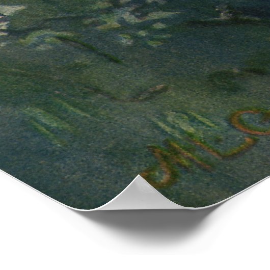 イエス・キリストは墓の近くに立ち上がりMLグレア ポスター (角)