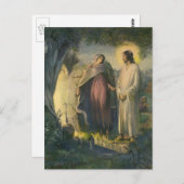 イエス・キリストは墓の近くに立ち上がりMLグレア ポストカード (正面/裏面)