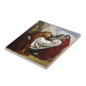 イエス・キリストは墓十字架の道14で置かれます タイル (側面)