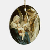 イエス・キリストは天使のヴィンテージのオーナメントによってセレナーデを演奏しました セラミックオーナメント (右)
