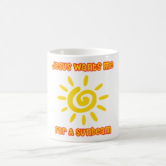 イエス・キリストは太陽光線のための私がほしいと思います コーヒーマグカップ (中央)