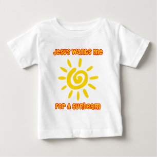 イエス・キリストは太陽光線のための私がほしいと思います ベビーTシャツ