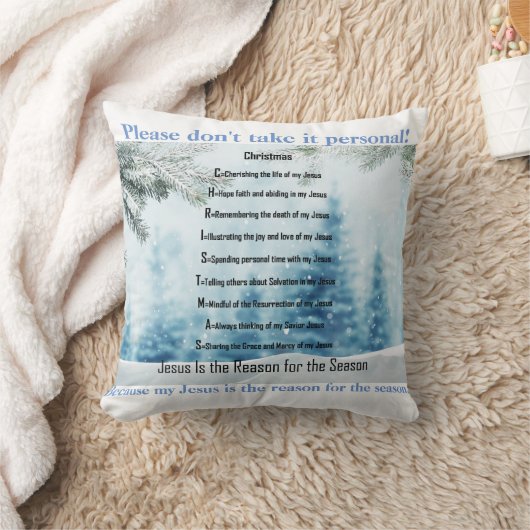 イエス・キリストは季節のコレクションの理由です クッション (ブランケット)