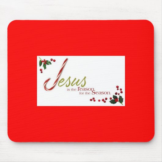 イエス・キリストは季節のマウスパッドの理由です マウスパッド (正面)