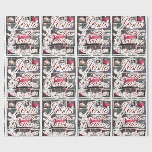 イエス・キリストは季節の包装紙の理由です ラッピングペーパー (フラット)