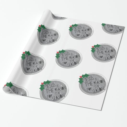 イエス・キリストは季節の理由です ラッピングペーパー (アンロールド)