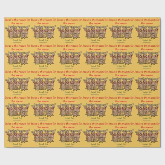 イエス・キリストは季節の理由です ラッピングペーパー (フラット)