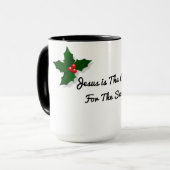 イエス・キリストは季節マグの理由です マグカップ (正面左)