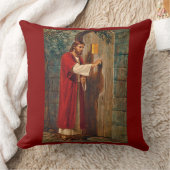 イエス・キリストは完全な詩のドアでたたきます クッション (ブランケット)