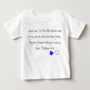 イエス・キリストは幼い子供の幼児のTシャツを愛します ベビーTシャツ