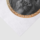 イエス・キリストは彼の腕によって釘付けし、ある手は留まります 薄葉紙 (詳細)