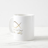 イエス・キリストは愛します コーヒーマグカップ (正面左)