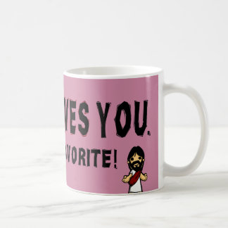 イエス・キリストは愛します コーヒーマグカップ